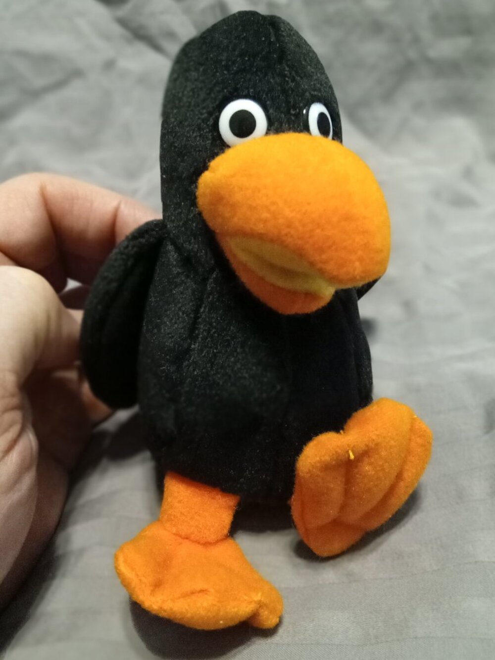 Vintage Collectible Braums "Edgar Allen Crow" Stuffed Plush Toy (Braums Dairy)